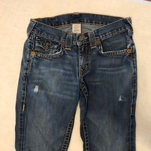 Men’s Distressed True Religion Jeans